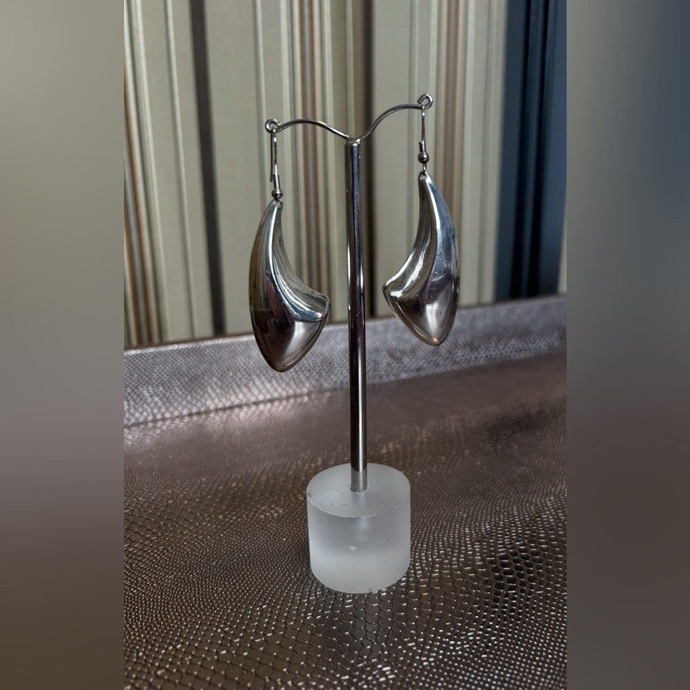 Mexican silver drop earrings